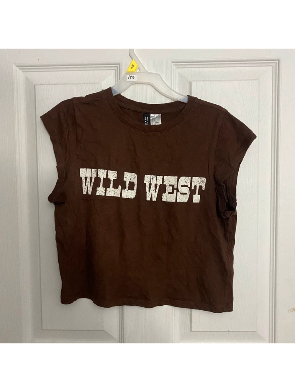 H&M Brown Wild West Graphic Tee M